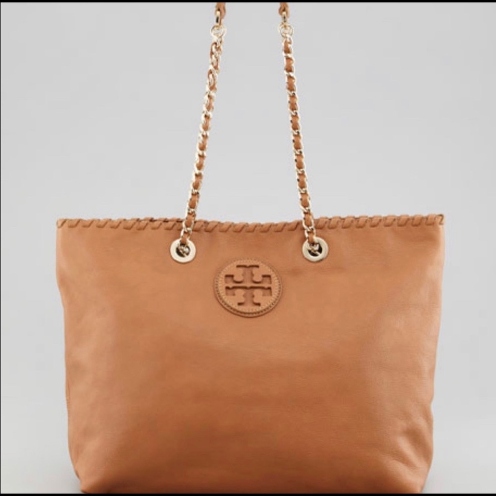 Tory Burch Marion East-West Tote in Royal Tan